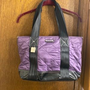 Franco Sarto Purple quilted/ patent leather tote , Excellent Condition